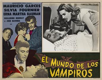 (CINEMA--MEXICAN LOBBY CARDS) Group of approx. 190 cards promoting more than 30 different Mexican films distributed by Azteca Films.